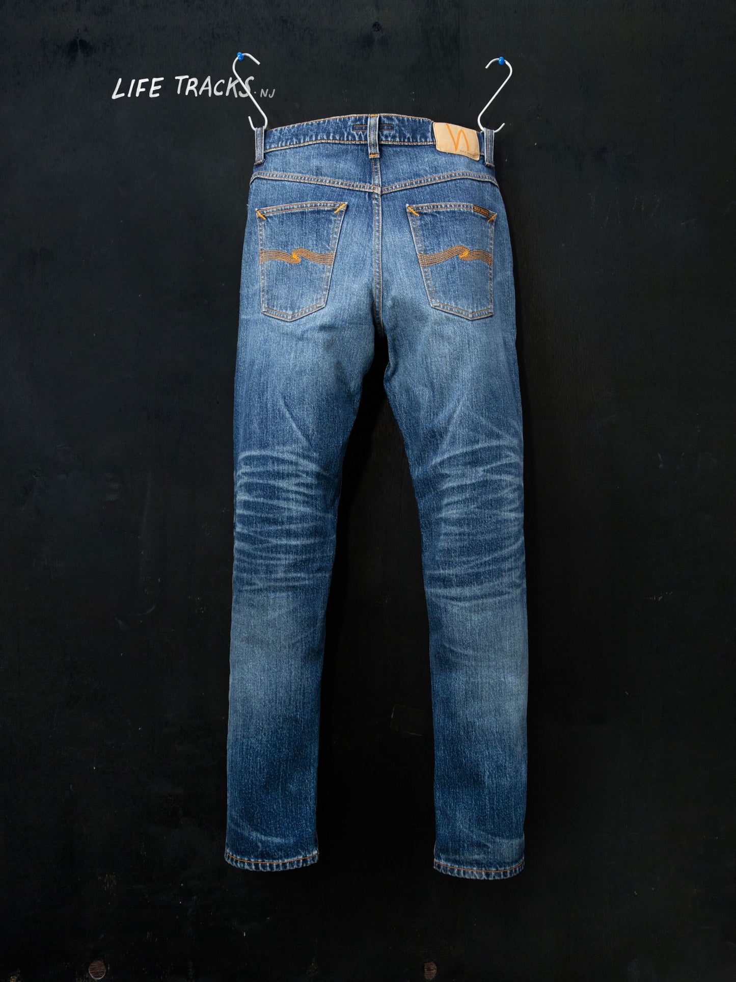 solid ollie life tracks nudie jeans denim slim fit stretch nudiejeans slitna jeans vintage