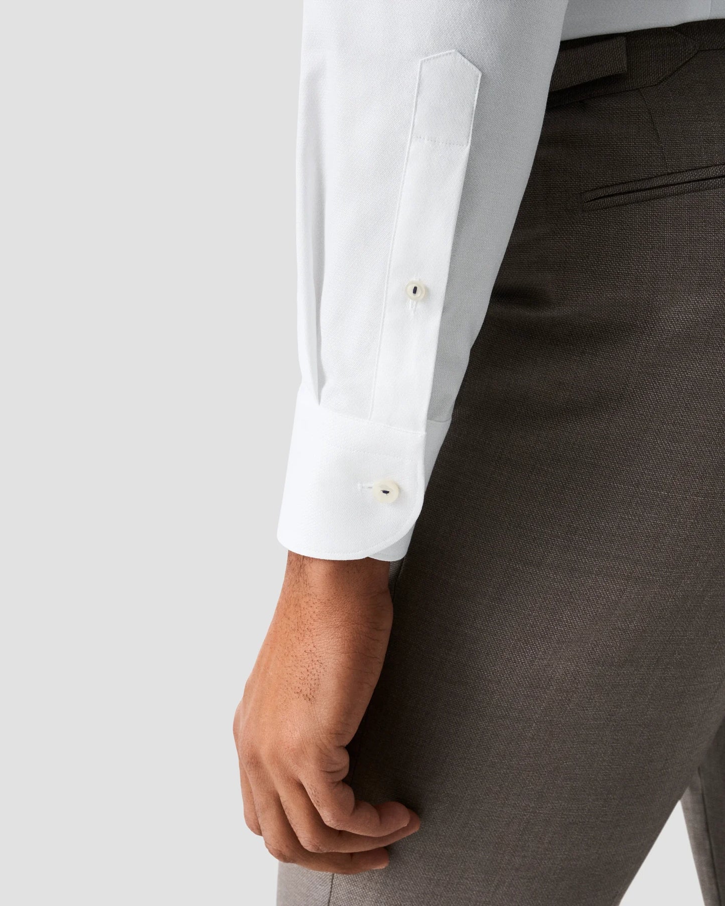 Semi Solid Dobby White