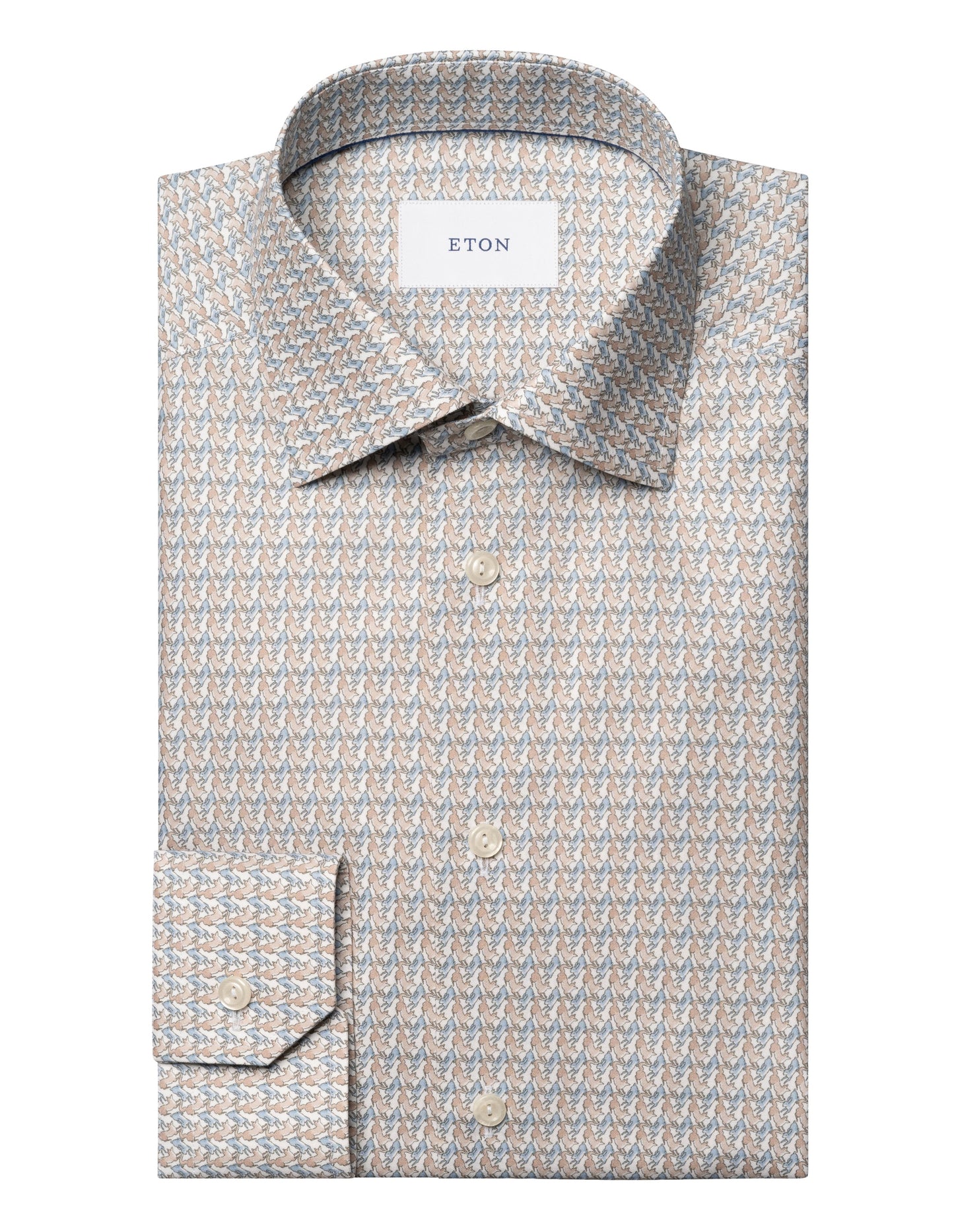 eton skjorta shirt slim fit micro motif rox rabbit