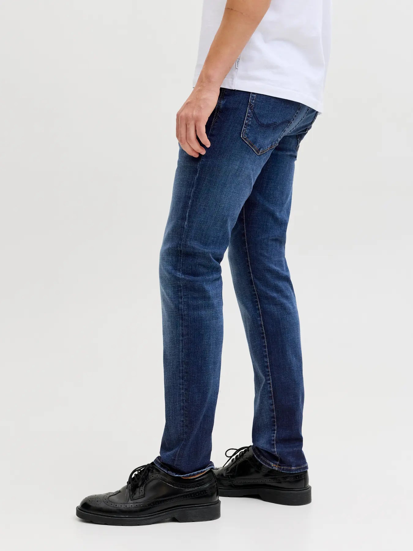 jeans jack&jones jack Jones glenn jjicon 057 stretch slim fit denim blå jeans fri frakt stenungsund