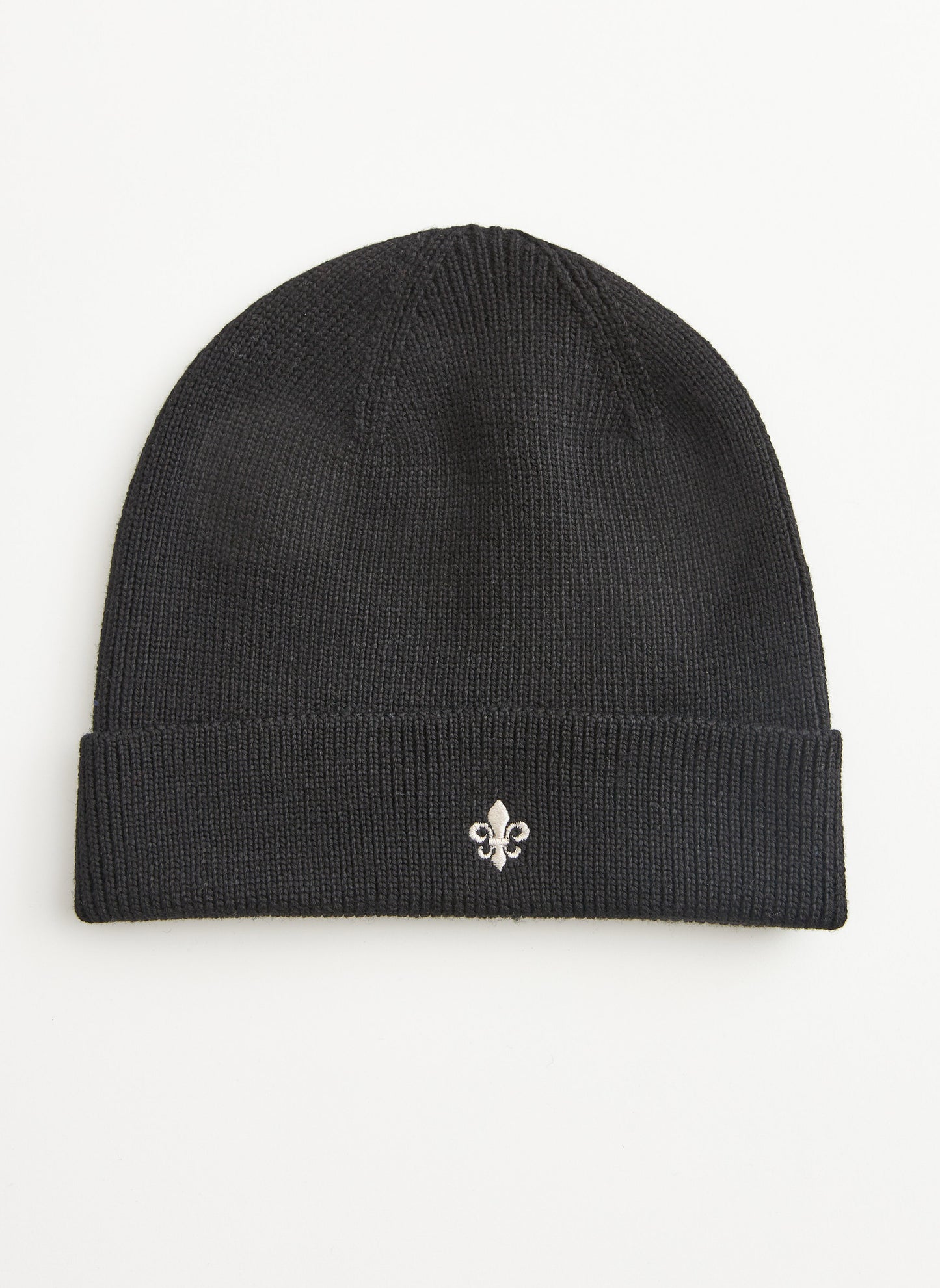 mössa morris wells beanie vinter mössa svart black merino ull