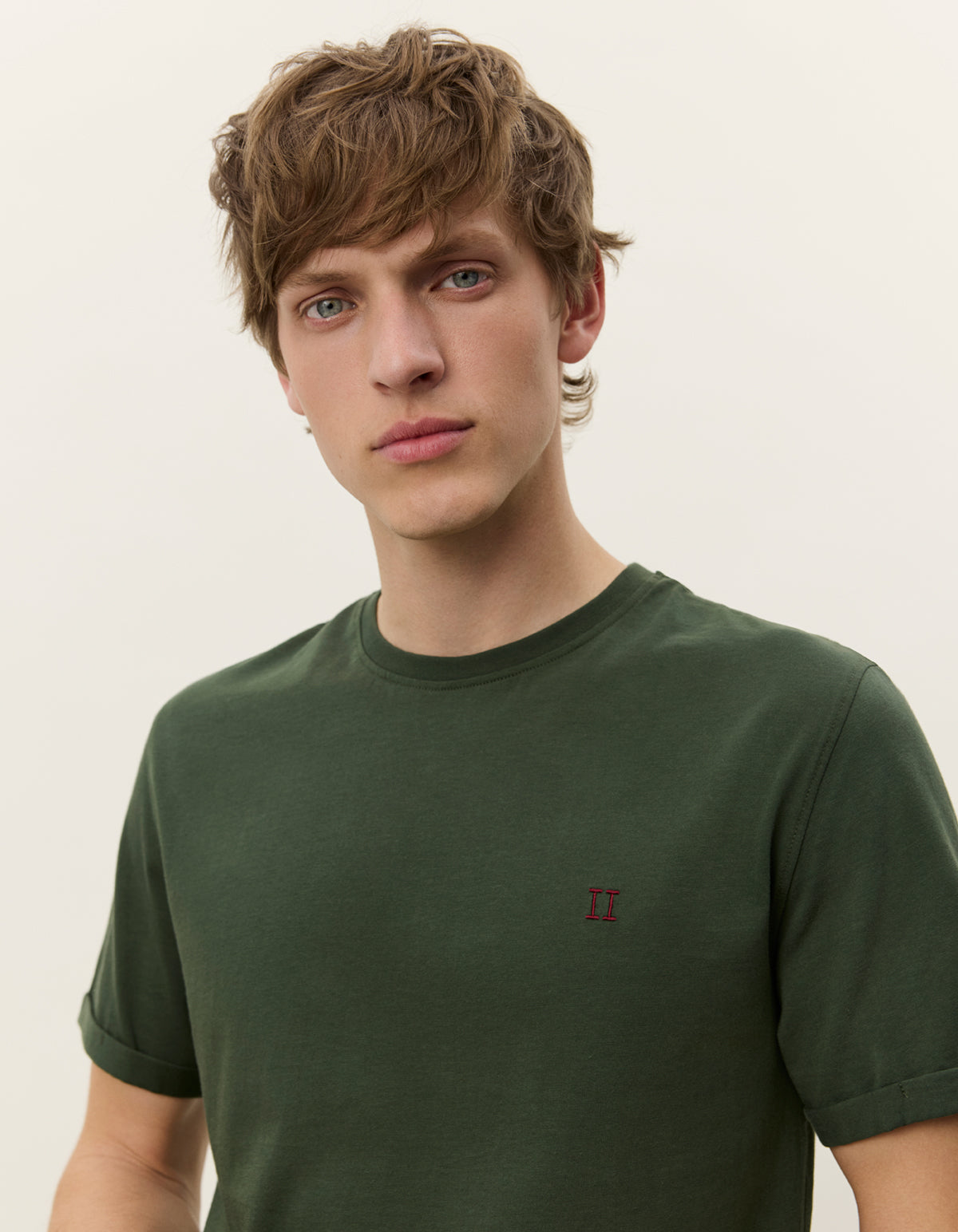 les deux t-shirt tee nörregaard duffle bag tee green grön contrast norregaard
