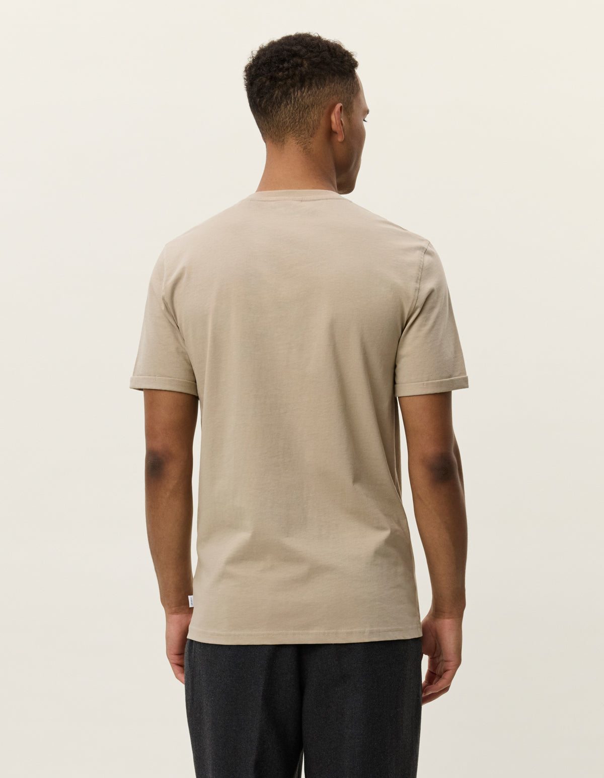 t-shirt tee nörregaard les deux tonal dark sand beige contrast norregaard