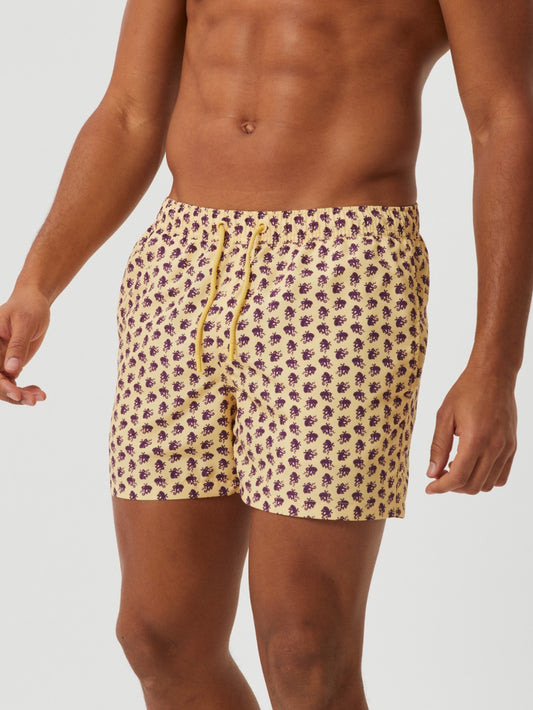 badbyxor swim shorts björn borg octo shorts mönstrade yellow gul