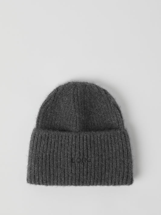 mössa beanie björn borg björn borg studio beanie vinter mössa dark grey melange grå fri frakt stenungsund