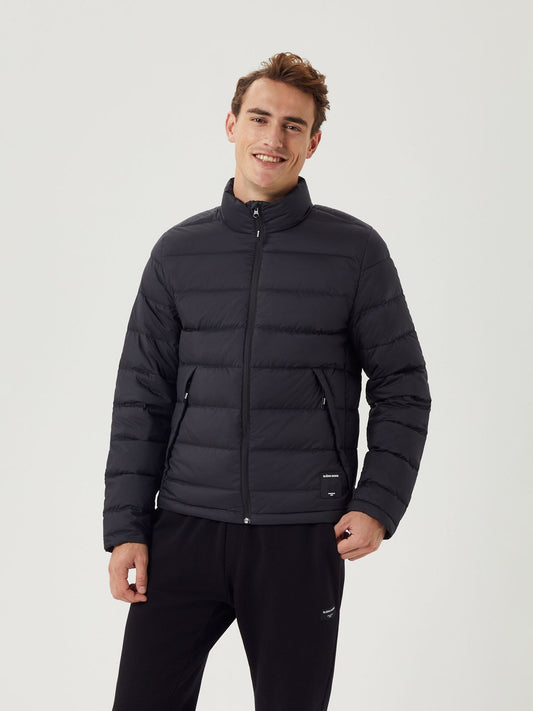 jacka björn borg centre down jacket vattenavvisande dragkedja black beauty svart höst jacka vår jacka övergångs jacka