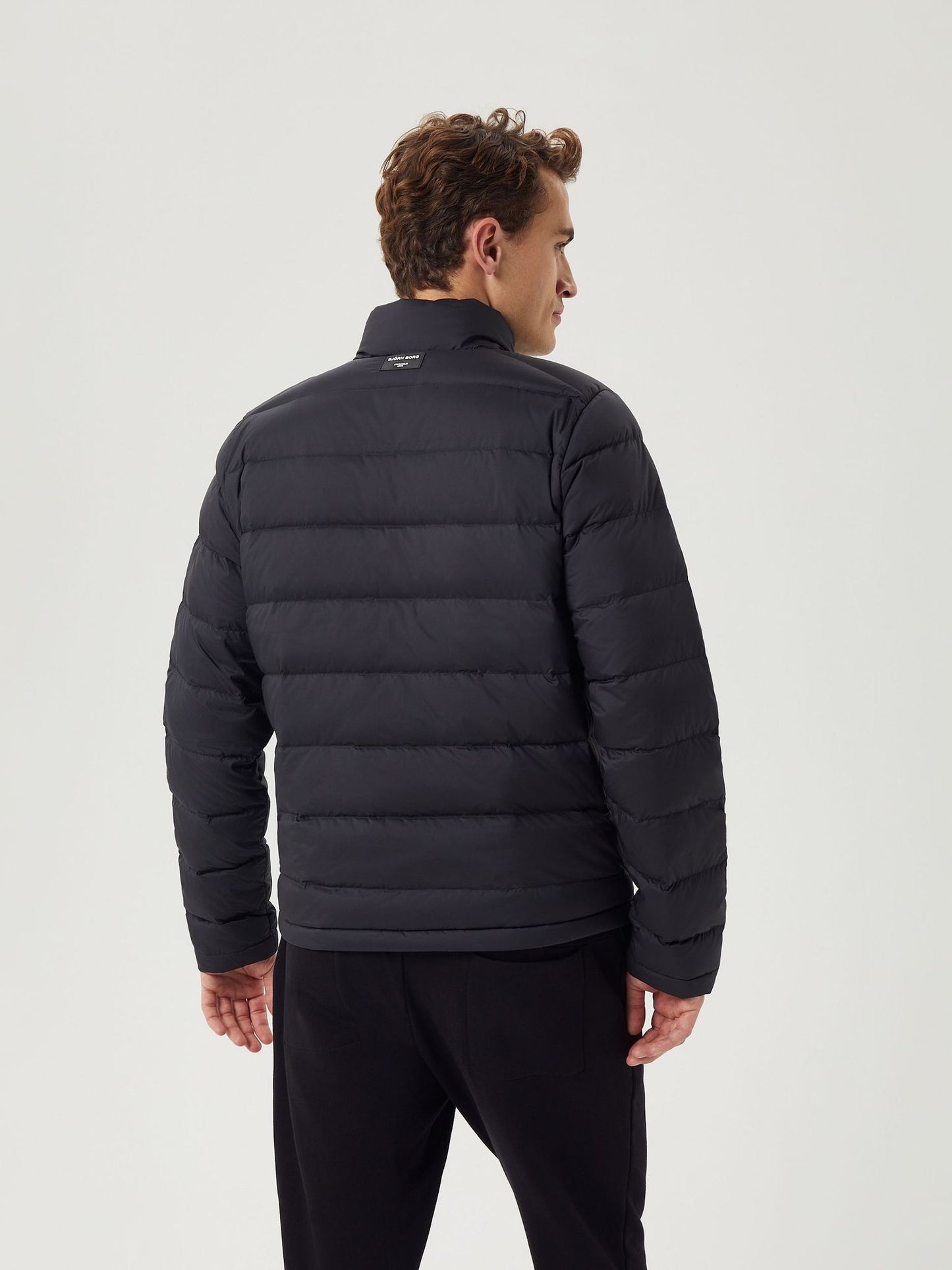 jacka björn borg centre down jacket vattenavvisande dragkedja black beauty svart höst jacka vår jacka övergångs jacka