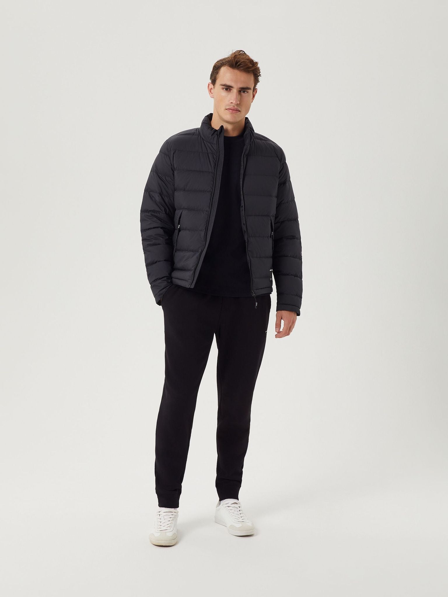 jacka björn borg centre down jacket vattenavvisande dragkedja black beauty svart höst jacka vår jacka övergångs jacka