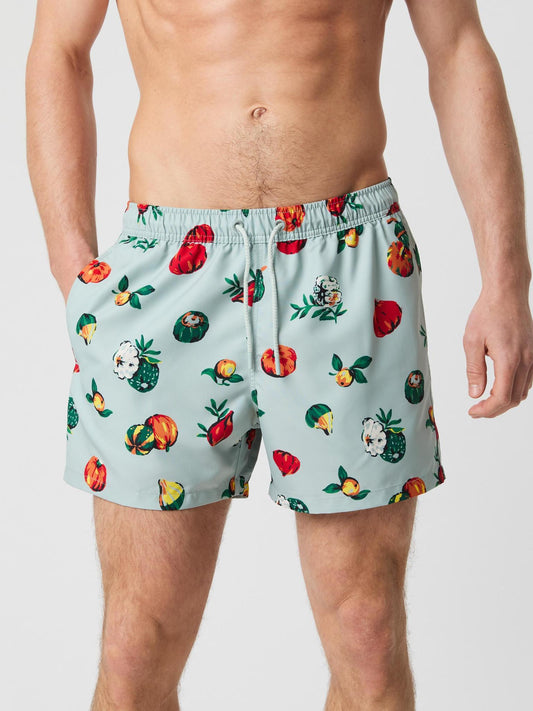 badbyxor swim shorts björn borg pumpkin patch shorts mönstrade pumpor