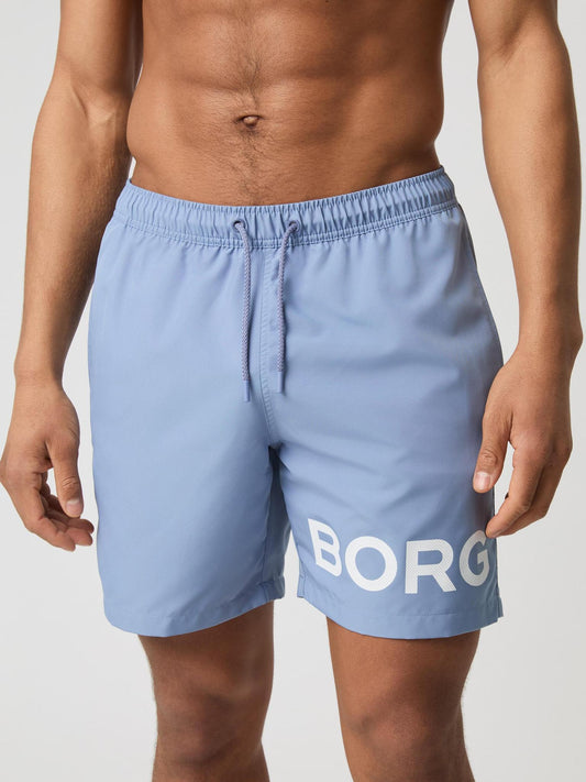 badbyxor swim shorts björn borg stone wash shorts borg blue blå ljusblå