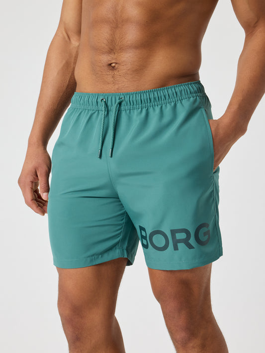 badbyxor swim shorts björn borg badshorts blue spruce shorts borg green grön