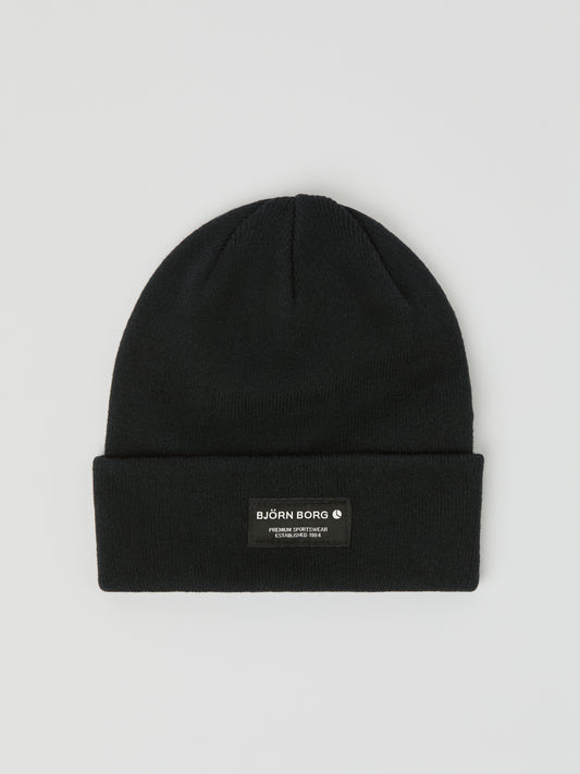 mössa björn borg center beanie vinter mössa black beauty svart