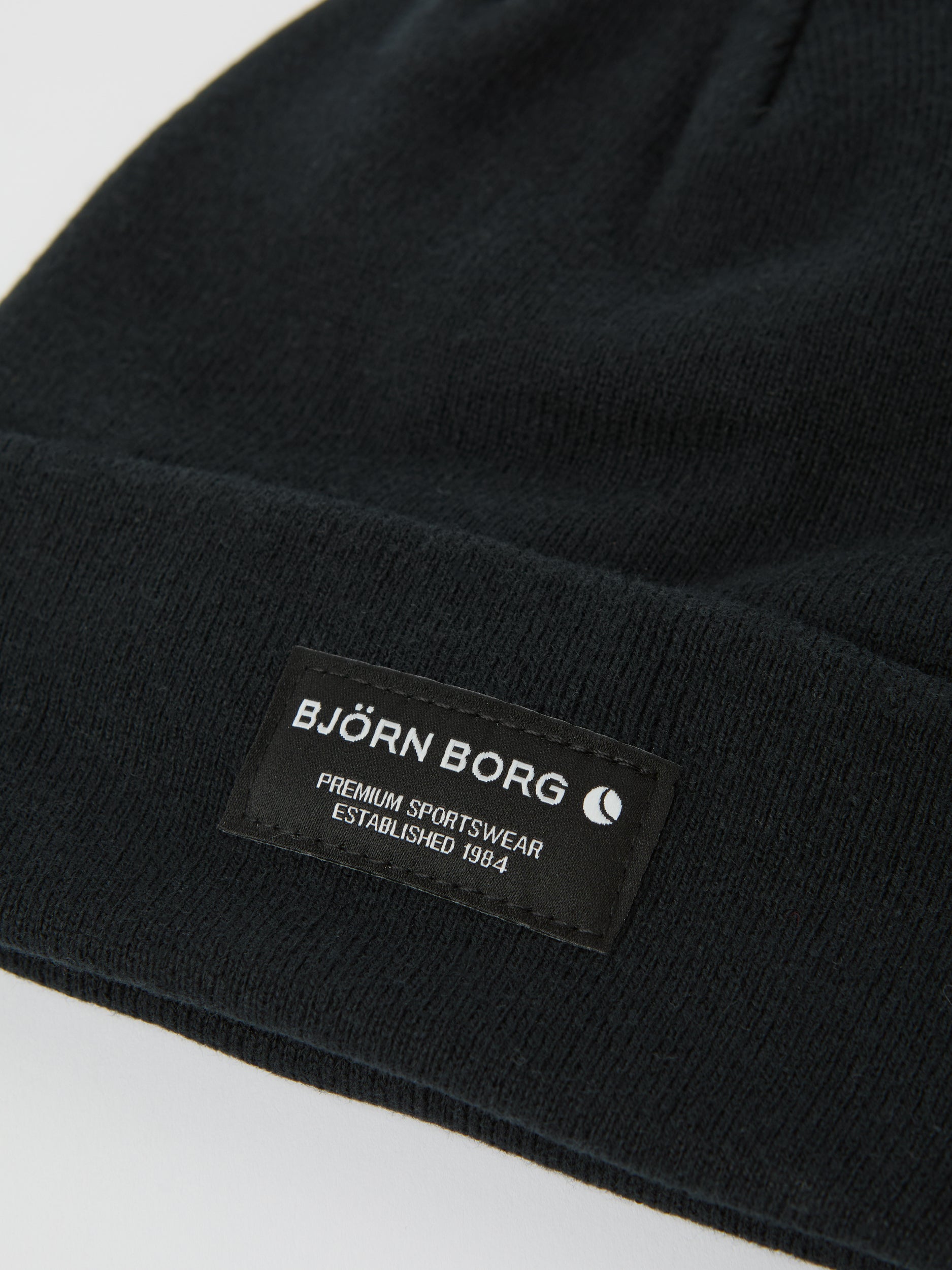 mössa björn borg center beanie vinter mössa black beauty svart