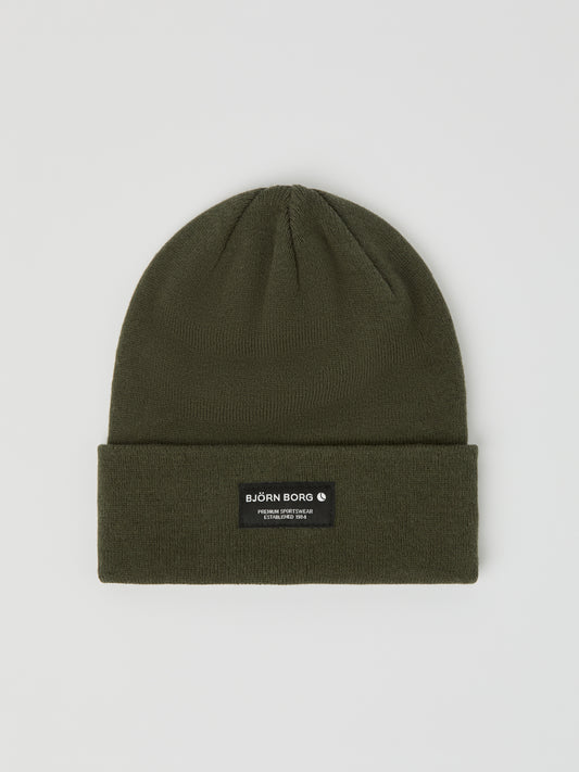 mössa björn borg beanie vinter mössa centre beanie forest night green grön