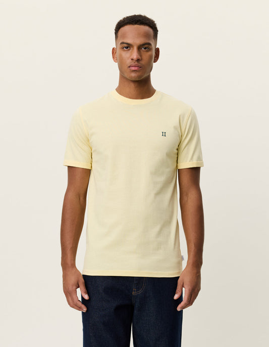 t-shirt tee norregaard contrast t-shirt les. deux pale banana yellow gul