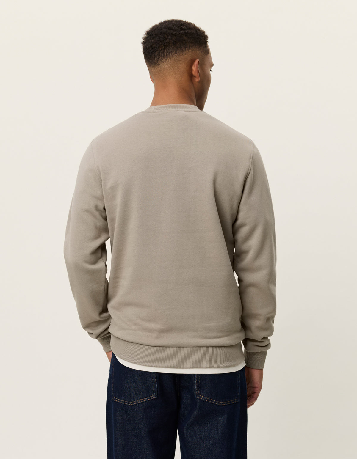 tröja sweatshirt les deux norregaard sweatshirt Laurel oak sand sweater