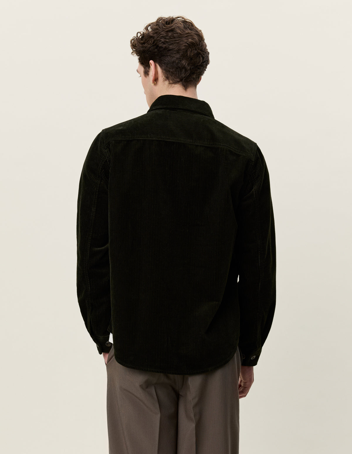 overshirt les deux corduroy overshirt överskjorta manchester bröstfickor rosin green grön fri frakt stenungsund