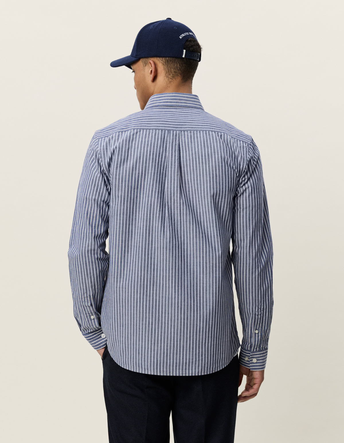 skjorta les deux shirt light oxford shirt blueprint randig button down fri frakt stenungsund