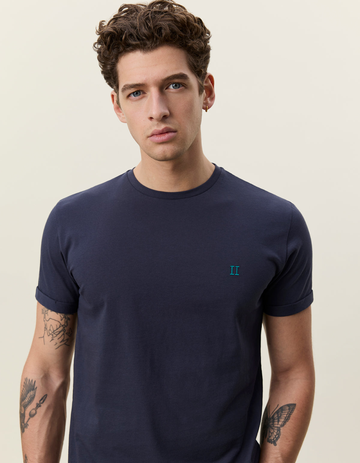 t-shirt tee les deux core t-shirt norregaard india ink blue blå navy fri frakt stenungsund