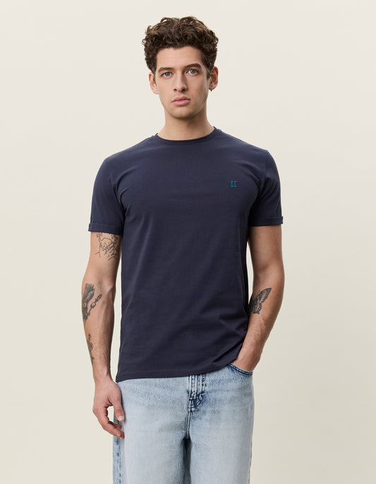 t-shirt tee les deux core t-shirt norregaard india ink blue blå navy fri frakt stenungsund