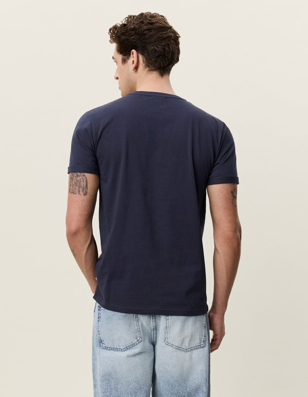 t-shirt tee les deux core t-shirt norregaard india ink blue blå navy fri frakt stenungsund