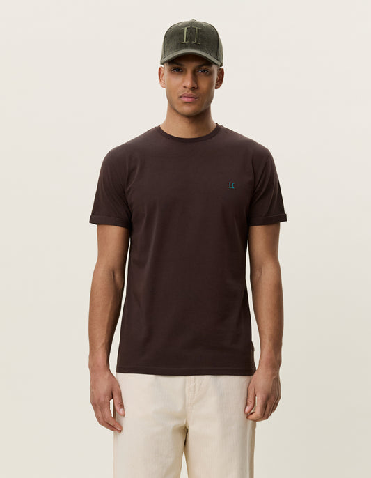 t-shirt tee les deux core t-shirt norregaard molè brown brun fri frakt stenungsund