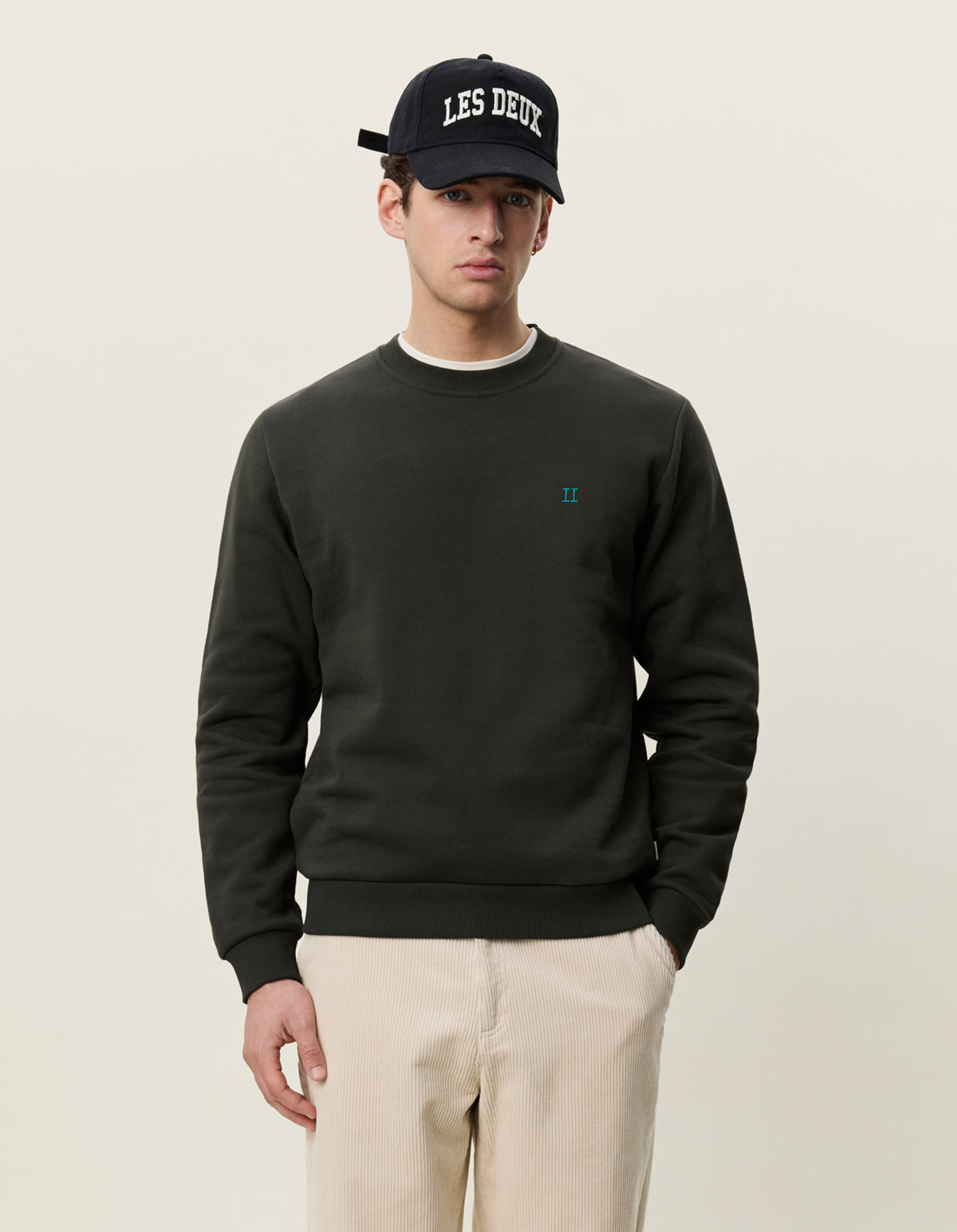tröja sweater les deux core sweatshirt rosin green grön fri frakt stenungsund