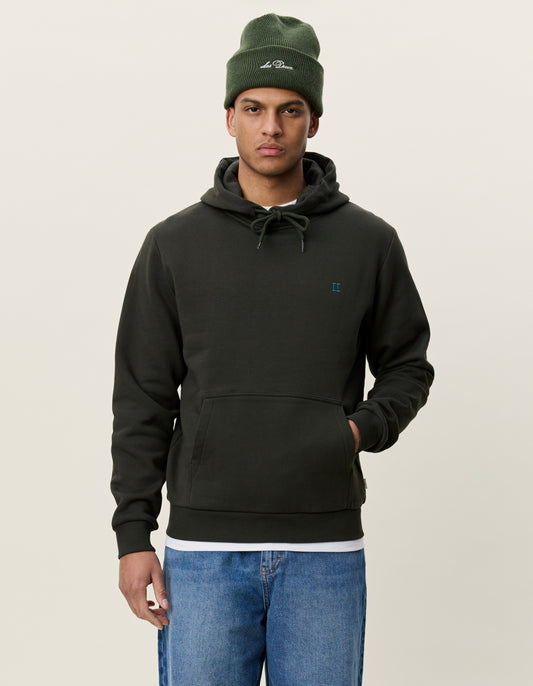 tröja hoodie les deux core hoodie hood sweater rosin green grön luva fri frakt stenungsund