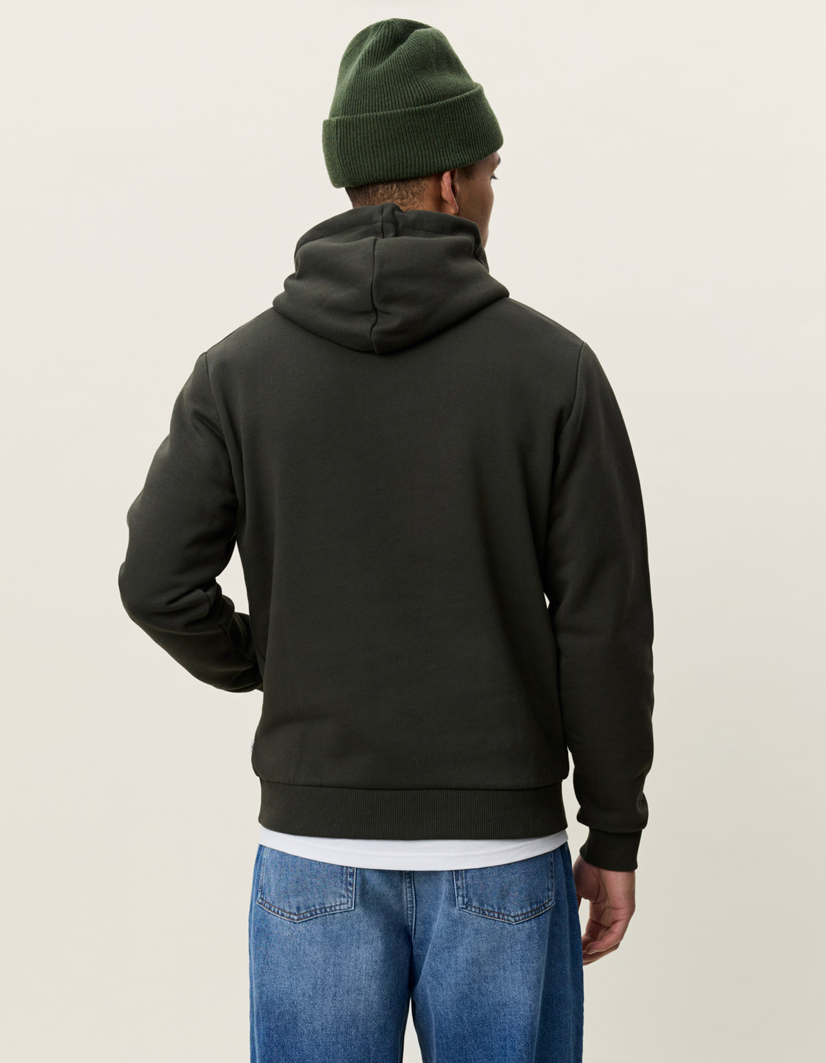 tröja hoodie les deux core hoodie hood sweater rosin green grön luva fri frakt stenungsund