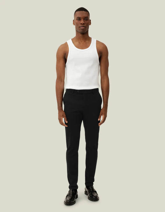 les deux como suit pants byxor black svart stretch