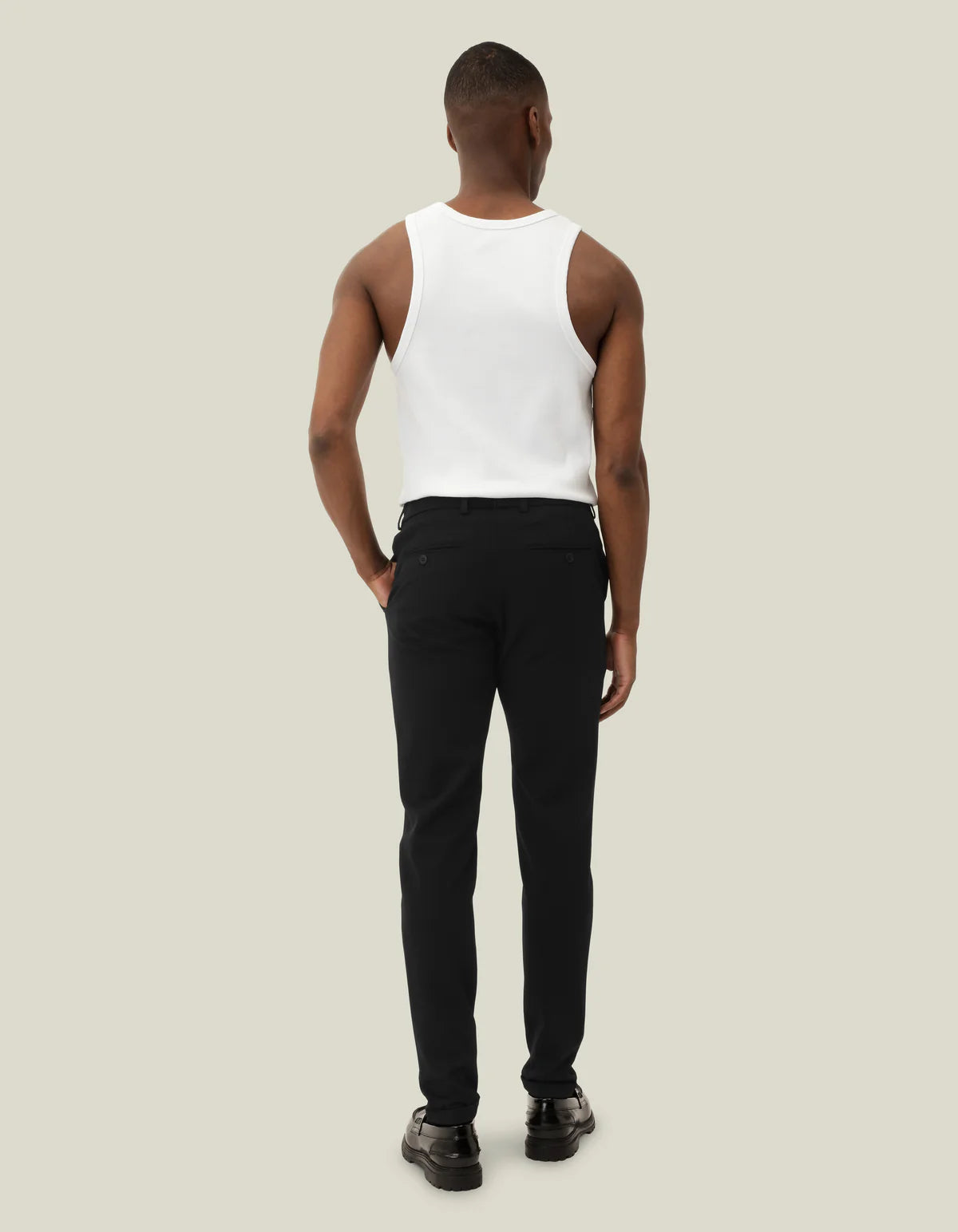 les deux como suit pants byxor black svart stretch