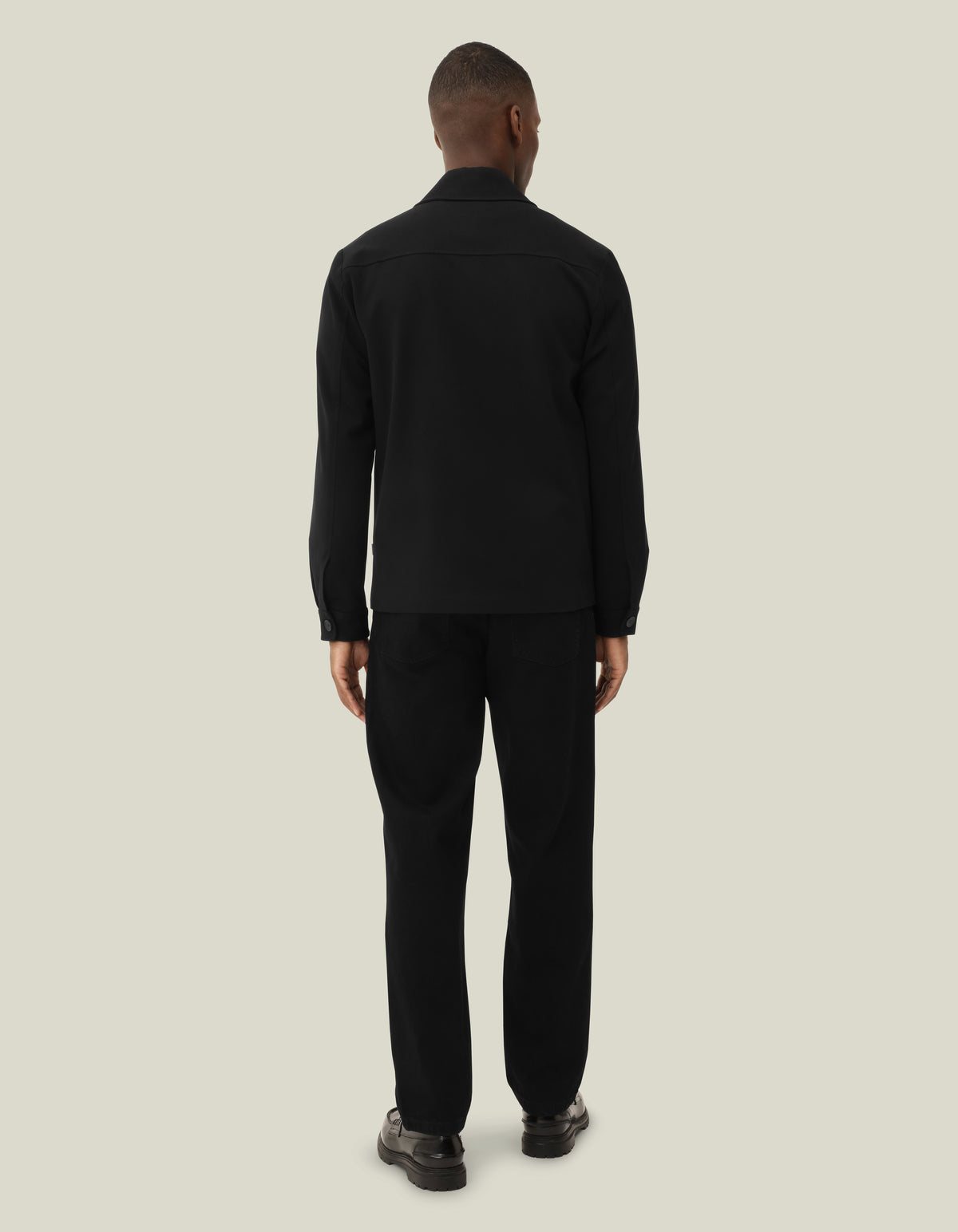 overshirt marseille les deux hybrid jacket överskjorta jacka kavaj svart black stretch