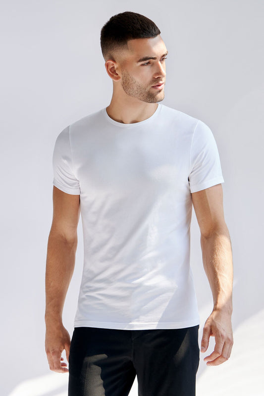 t-shirt crew neck bread&boxers white vit tee rundhals