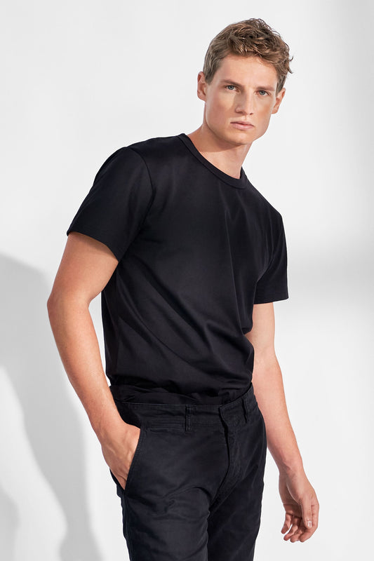 t-shirt bread&boxers pima tee black svart bomull