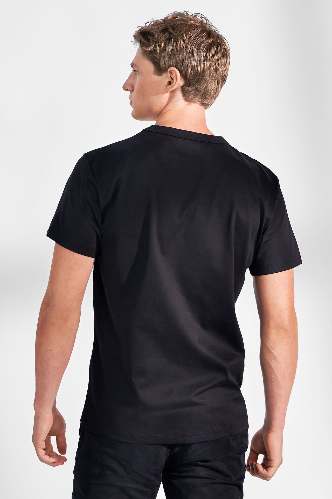 t-shirt bread&boxers pima tee black svart bomull