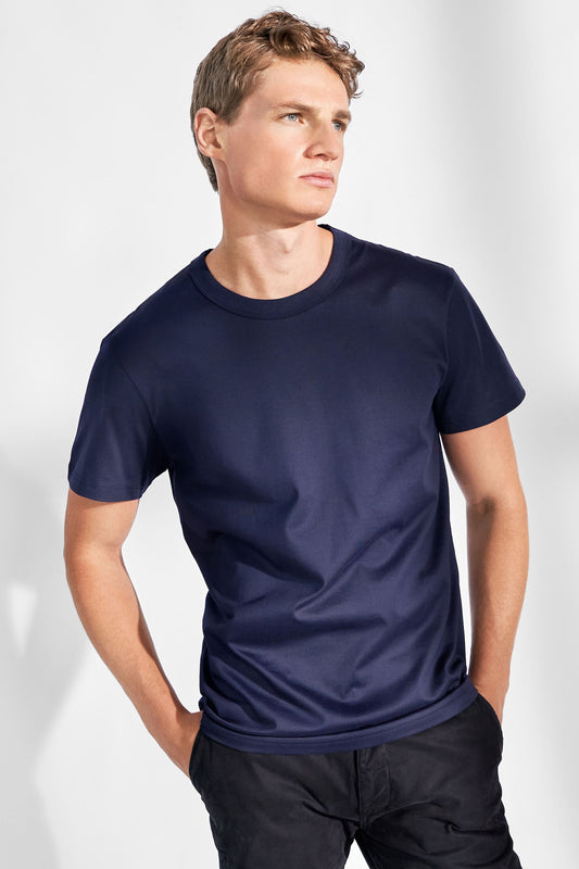 t-shirt bread&boxers pima tee navy blue blå bomull