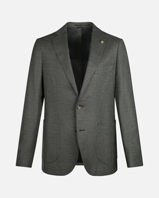 kavaj blazer cavaliere mortem slim linne green grön suit kostym