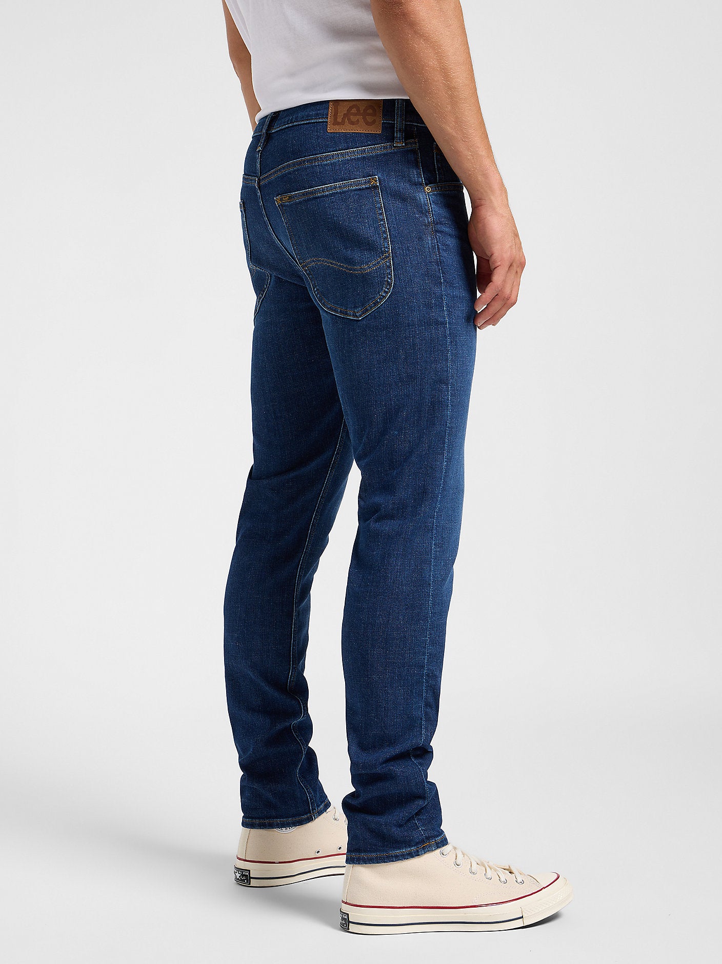 lee luke leejeans lee jeans denim slim fit stretch stoney blå jeans
