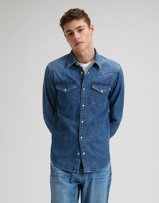 skjorta jeansskjorta regular western shirt brookside lee leejeans denim shirt