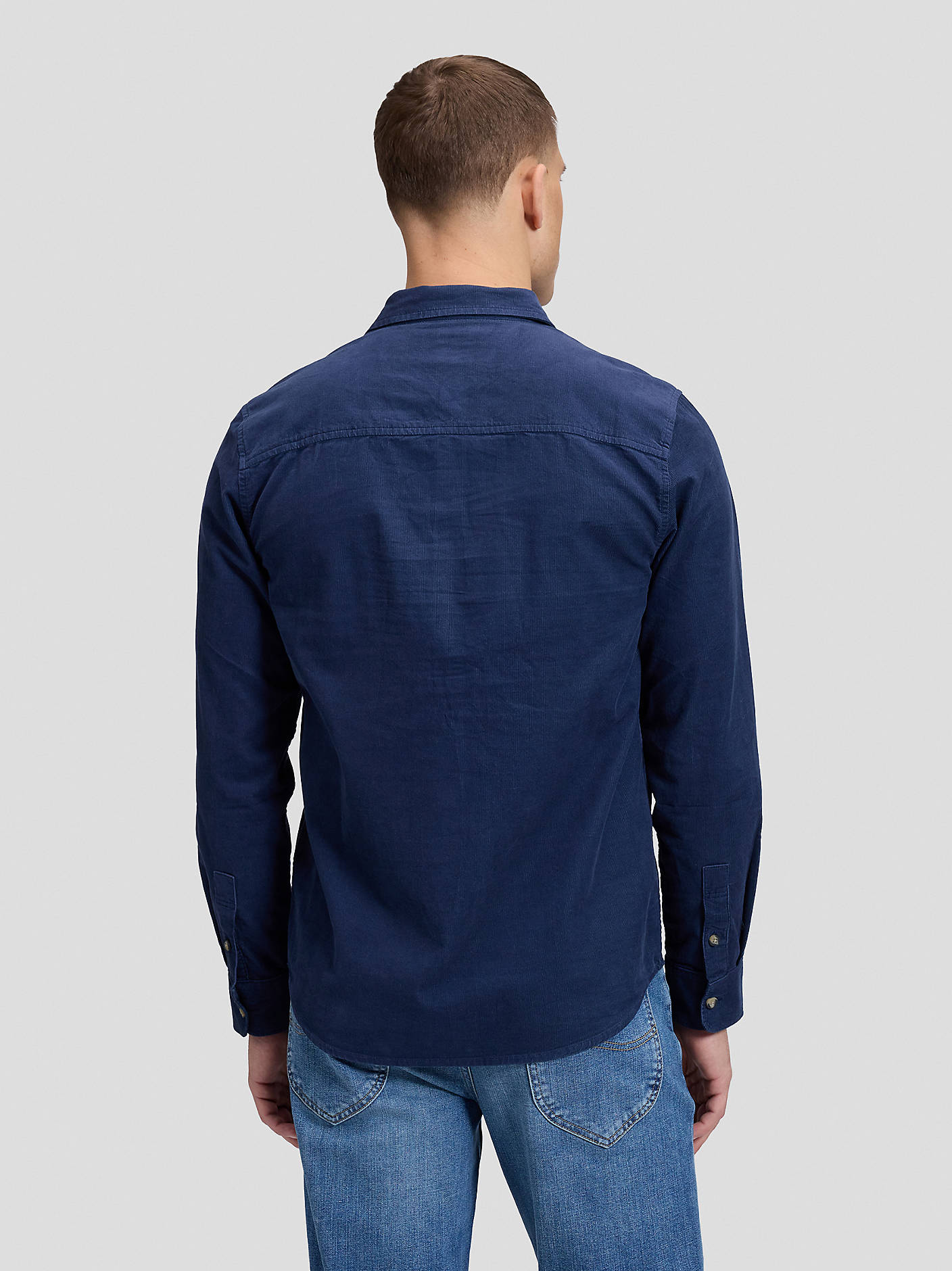 skjorta shirt lee leejeans leesure shirt dress blues manchester manchetsertyg regular fit  blue blå navy fri frakt stenungsund