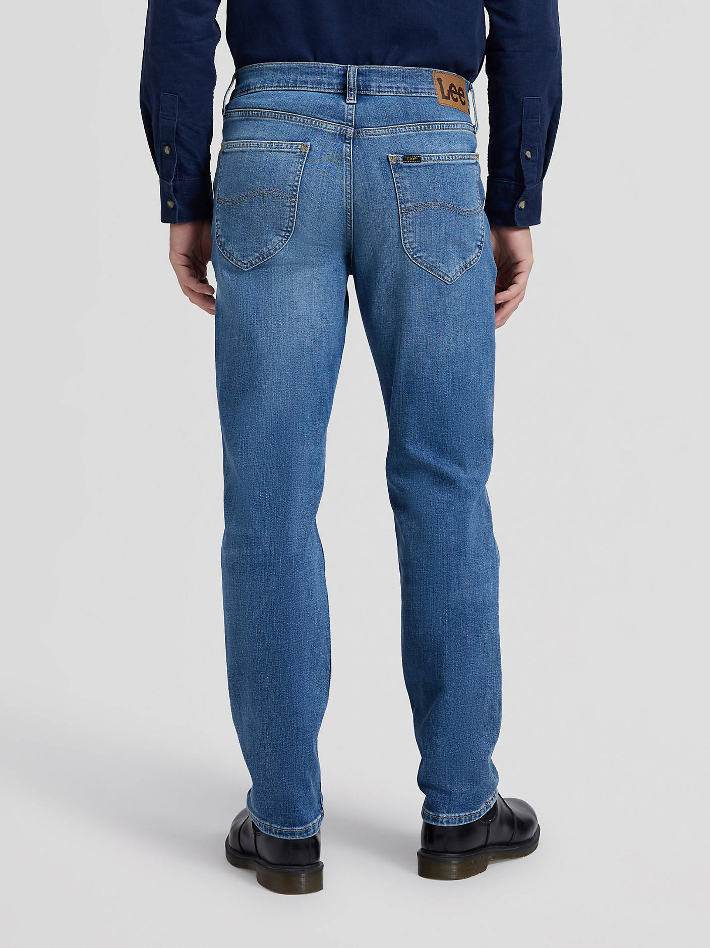 jeans lee leejeans david tapered regular lowland stretch denim fri frakt stenungsund
