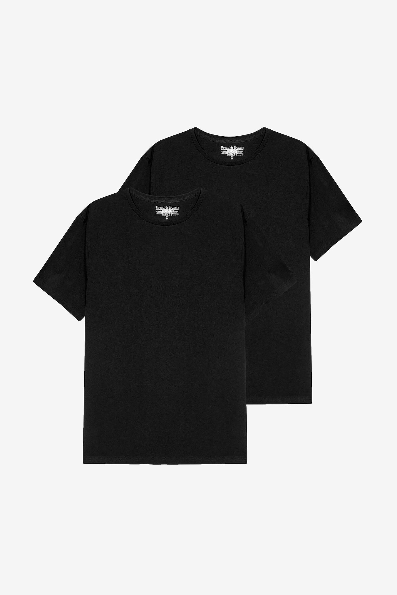 t-shirt crew neck bread&boxers black svart tee rundhals