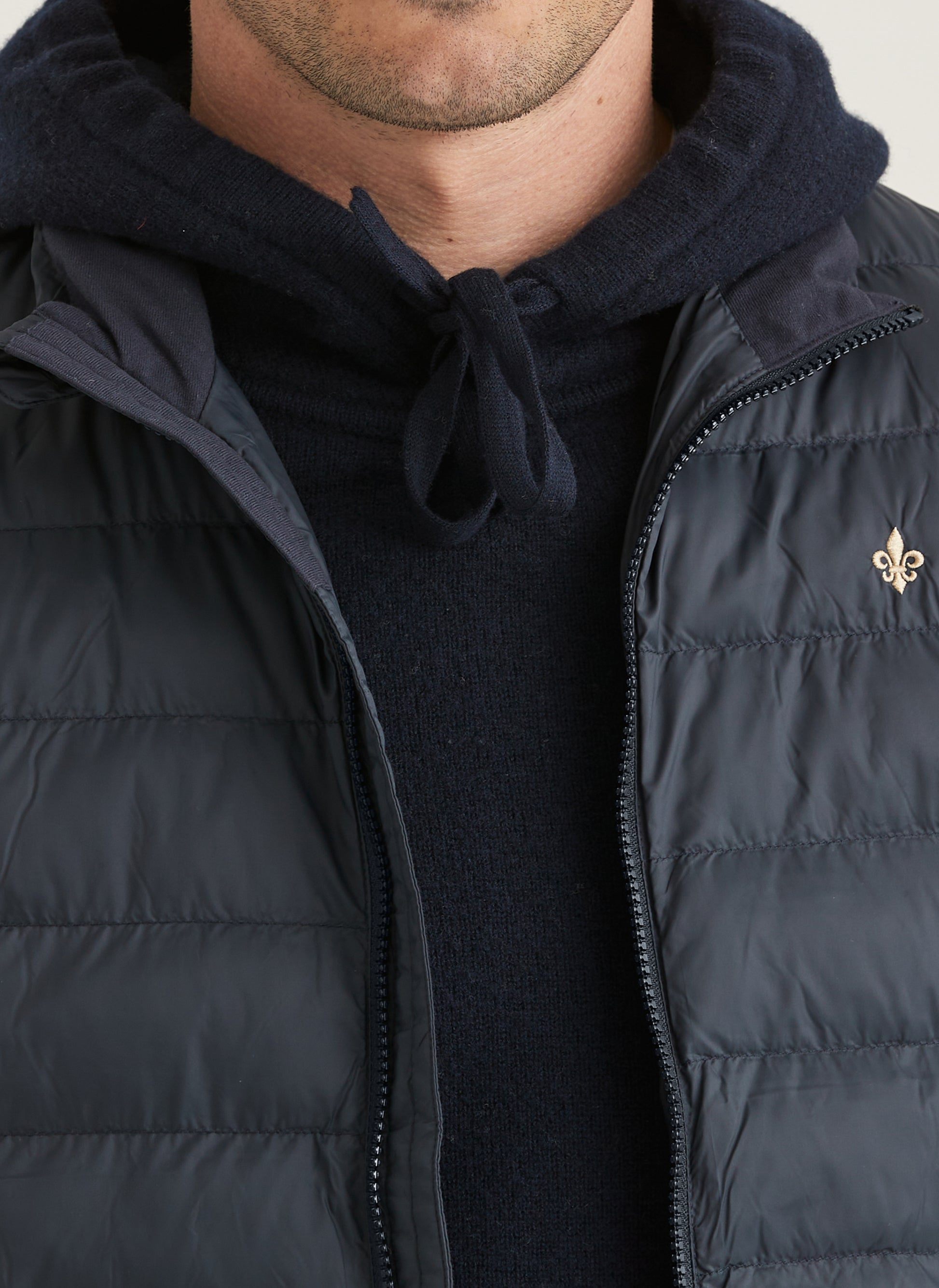 väst morris norfolk liner vest lättviktsväst  blue navy blå