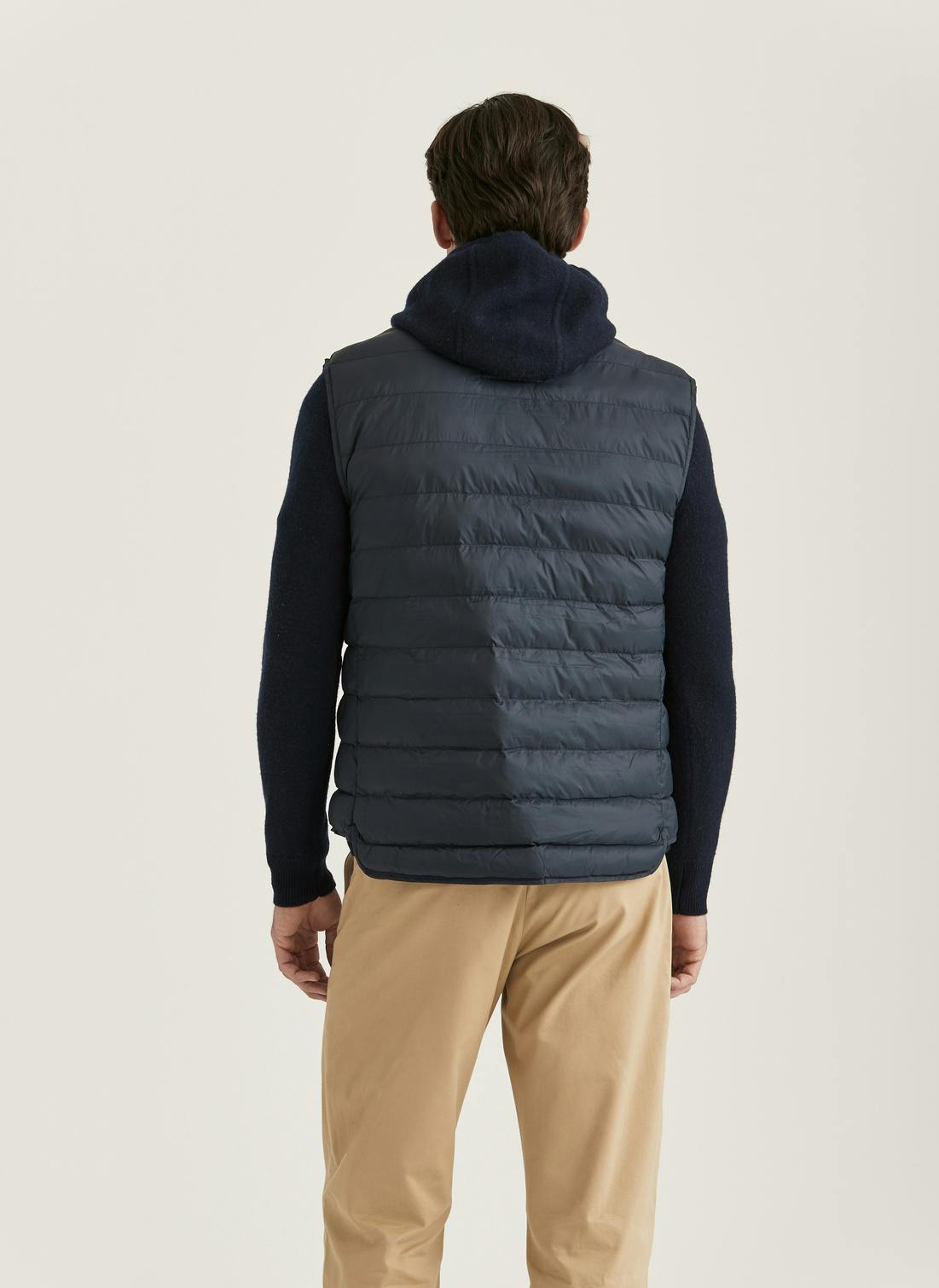väst morris norfolk liner vest lättviktsväst  blue navy blå