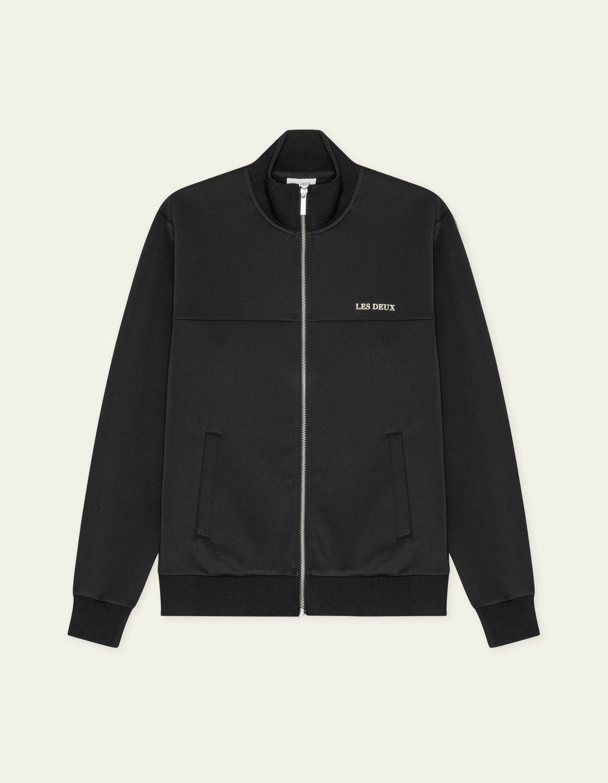 tröja les deux track jacket zip jacka vct black svart fri frakt stenungsund