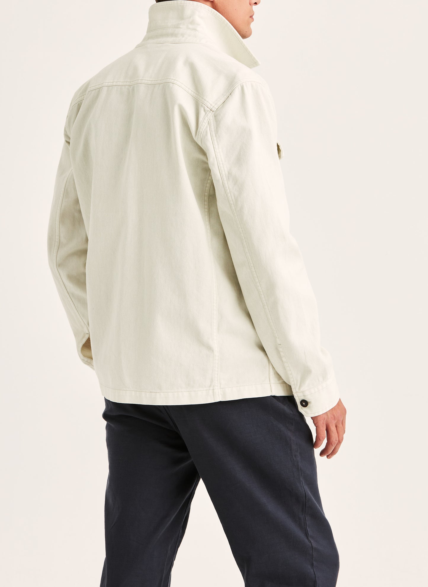 overshirt alain twill shirt jacket Morris jacka överskjorta offwhite vit beige