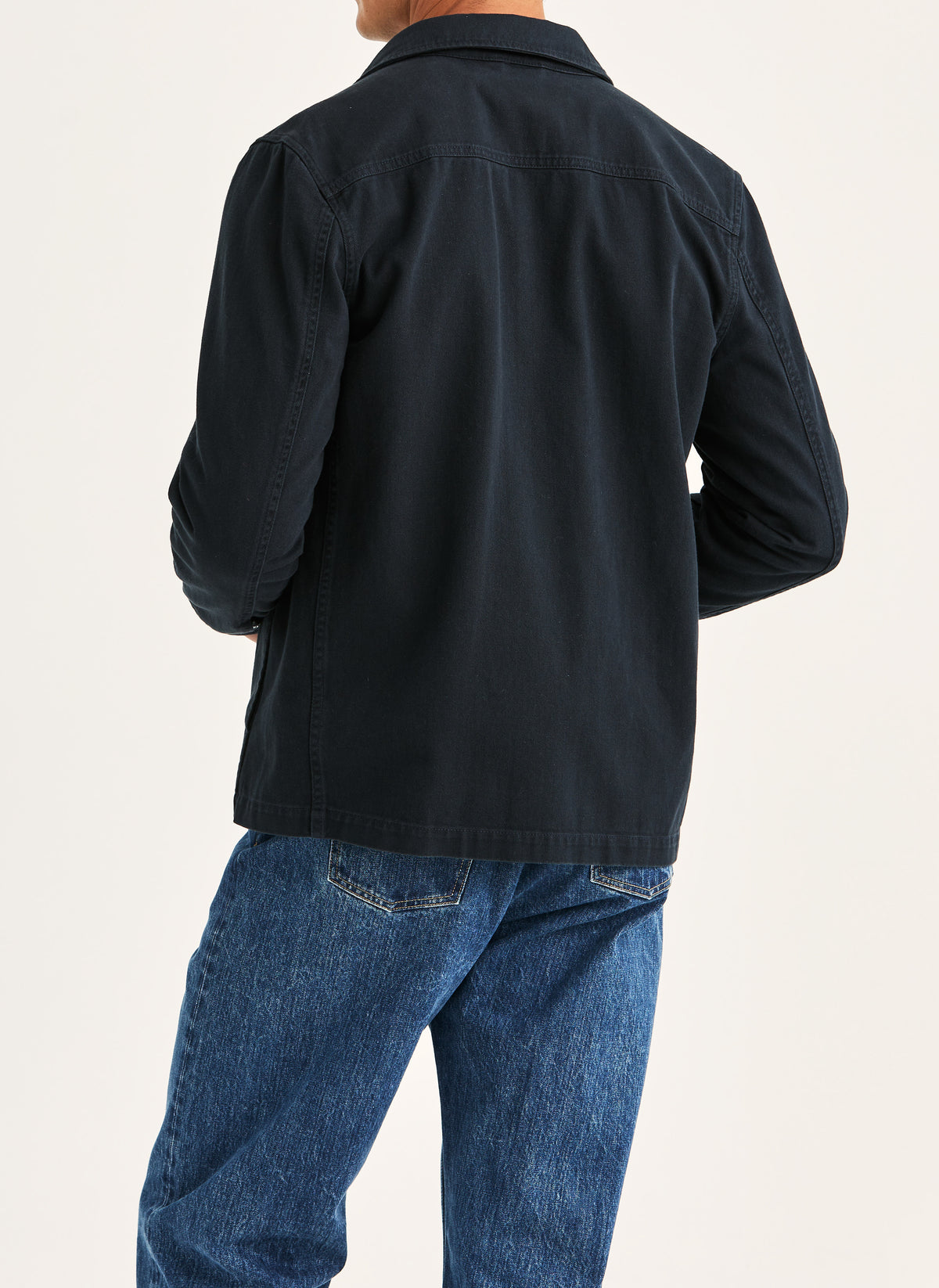 overshirt alain twill shirt jacket Morris jacka överskjorta old blue navy blå fri frakt stenungsund