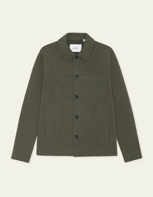 overshirt les deux como hybrid jacket jacka kavaj överskjorta olive night green grön fri frakt stenungsund