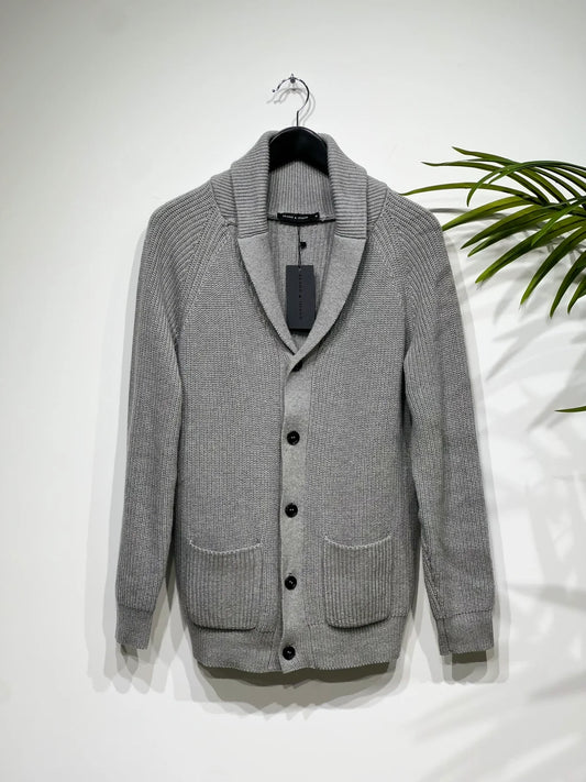 tröja kieto cardigan brand island brandisland knit kofta knappar light grey grå