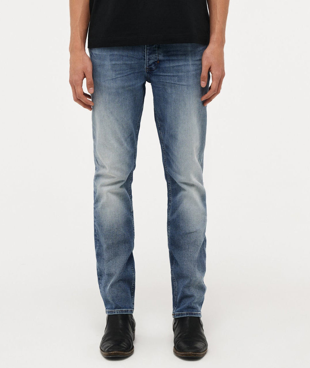 jeans neuw neuwdenim rou straight raka jeans regular fit bassmid indigo bass